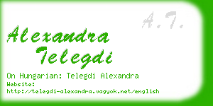alexandra telegdi business card